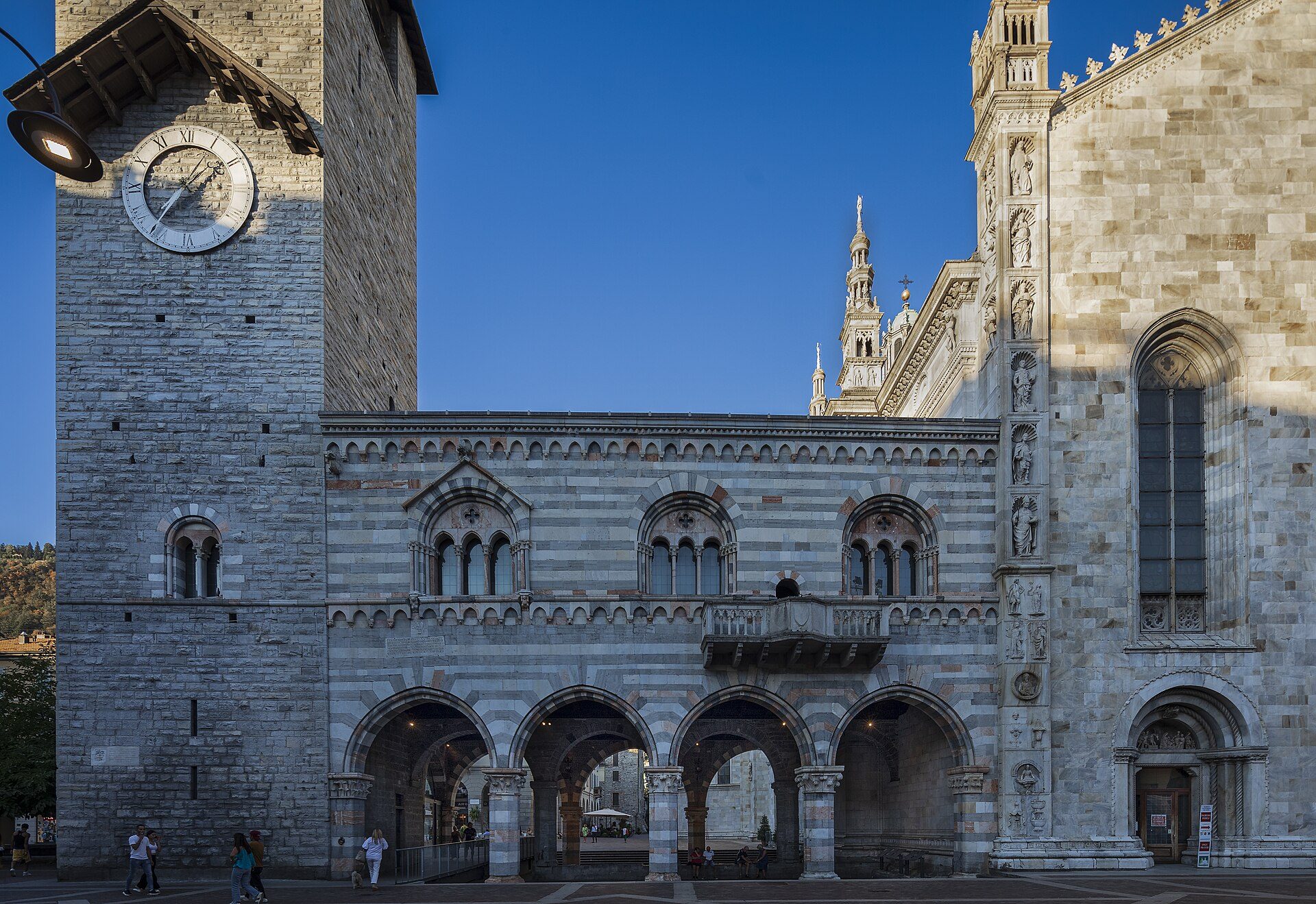 The medieval Broletto in the old town of Como, Lake Como